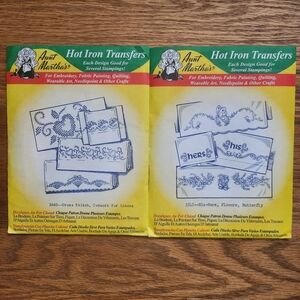 Hot Iron Transfers Aunt Martha's Bundle of 2 packages